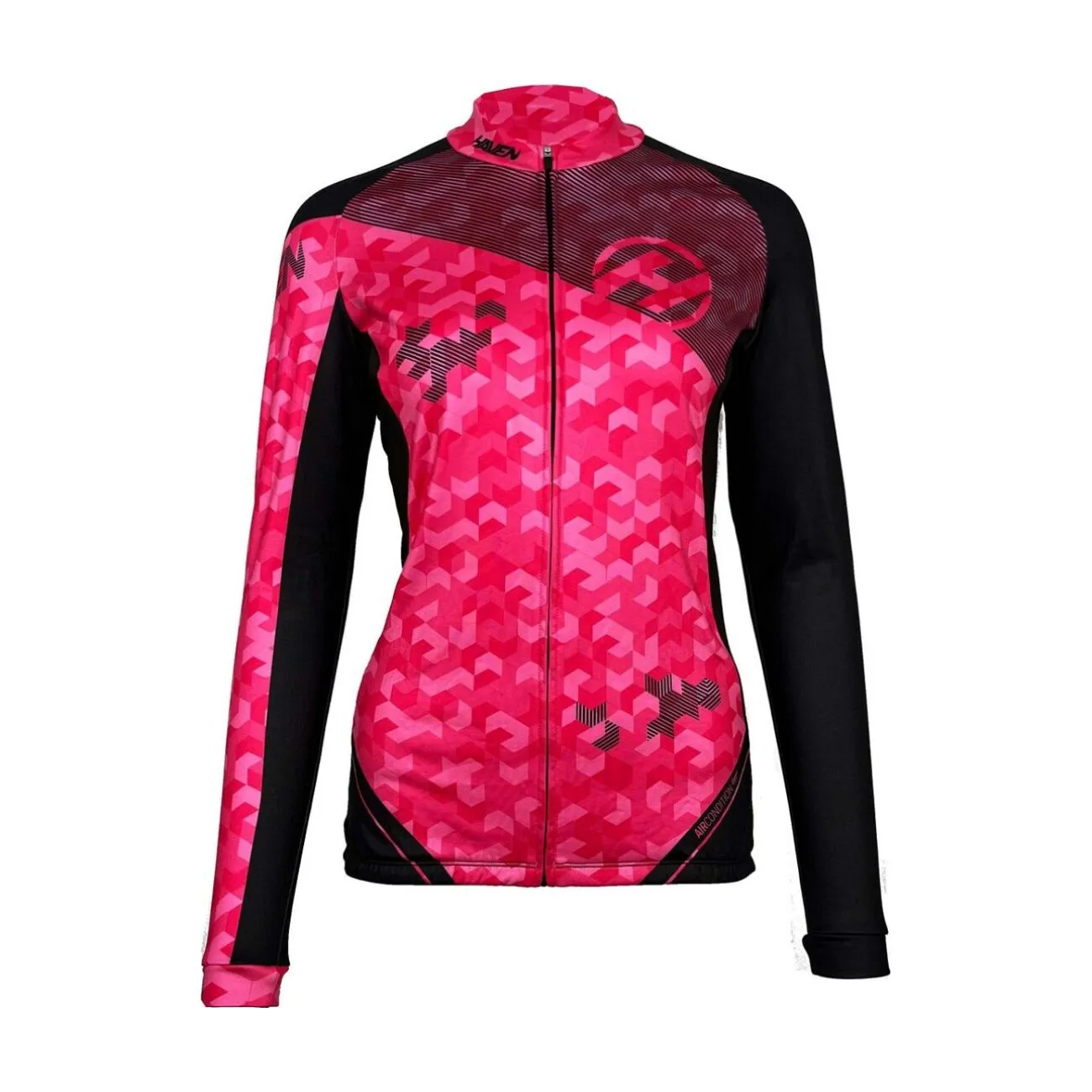 HAVEN Cyklistický dres s dlhým rukávom zimný - STRATO - ružová HAVEN Cyklistický dres s dlhým rukávom zimný - STRATO - ružová