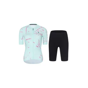 RIVANELLE Cyklistický krátky dres a krátke nohavice - PASSION - ružová/modrá RIVANELLE Cyklistický krátky dres a krátke nohavice - PASSION - ružová/modrá