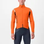 CASTELLI Cyklistická zateplená bunda - PERFETTO RoS 2 - oranžová CASTELLI Cyklistická zateplená bunda - PERFETTO RoS 2 - oranžová