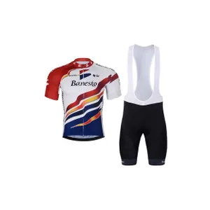 BONAVELO Cyklistický krátky dres a krátke nohavice - 1996 BANESTO - čierna/viacfarebná BONAVELO Cyklistický krátky dres a krátke nohavice - 1996 BANESTO - čierna/viacfarebná