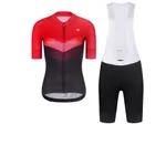 RIVANELLE Cyklistický krátky dres a krátke nohavice - ARROW II - červená/čierna RIVANELLE Cyklistický krátky dres a krátke nohavice - ARROW II - červená/čierna