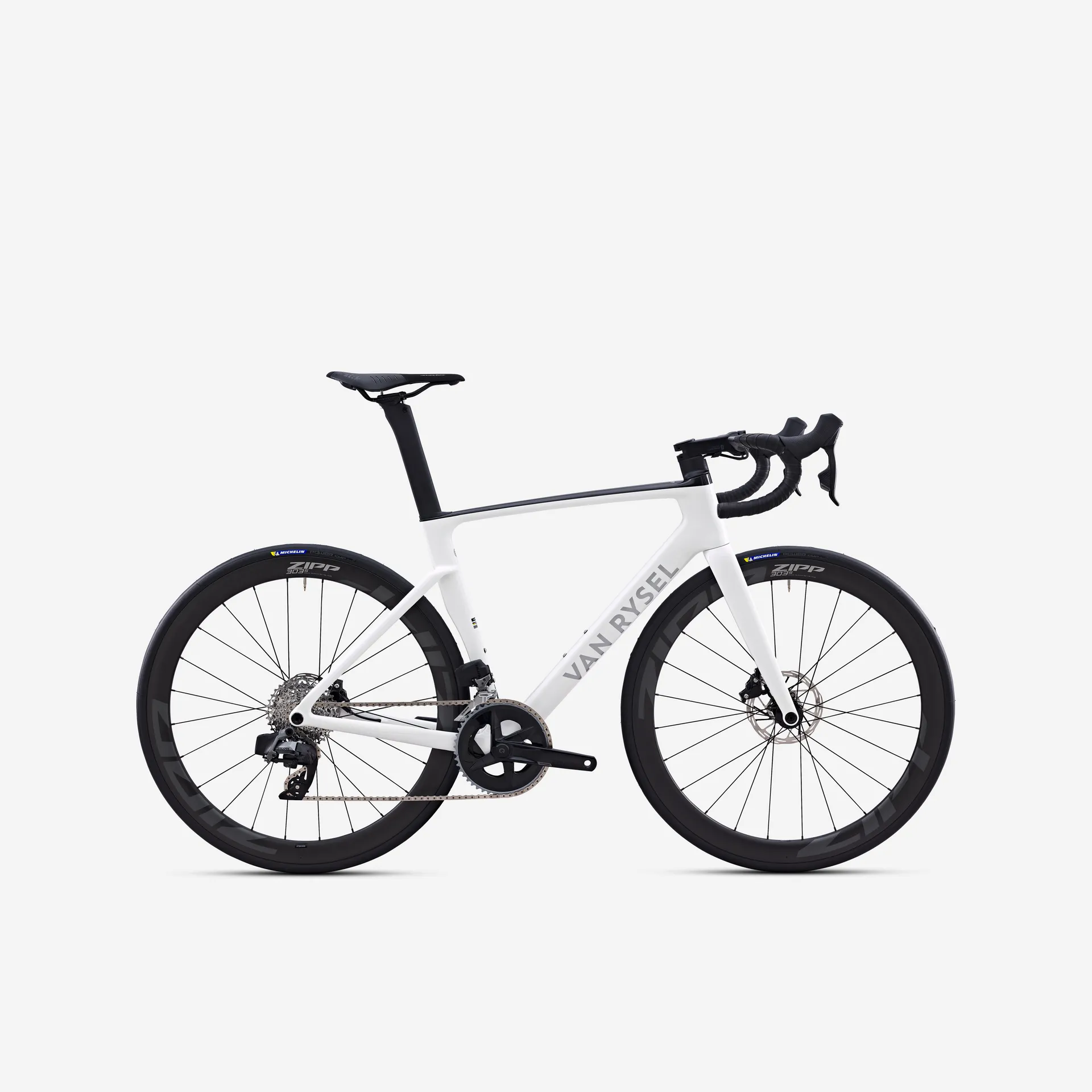 Cestný bicykel - Cestný bicykel RCR RIVAL AXS so snímačom výkonu biely Cestný bicykel - Cestný bicykel RCR RIVAL AXS so snímačom výkonu biely