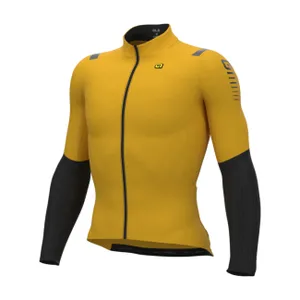 ALÉ Cyklistický dres s dlhým rukávom zimný - WARM RACE 2.0 R-EV1 - žltá ALÉ Cyklistický dres s dlhým rukávom zimný - WARM RACE 2.0 R-EV1 - žltá