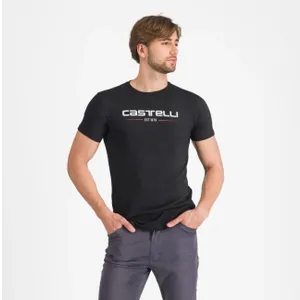 CASTELLI Cyklistické tričko s krátkym rukávom - CASTELLI %2776 - čierna CASTELLI Cyklistické tričko s krátkym rukávom - CASTELLI %2776 - čierna