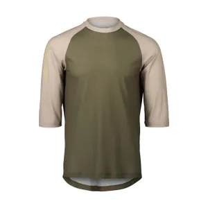 POC Cyklistický dres s krátkym rukávom - MTB PURE 3/4 - zelená/béžová POC Cyklistický dres s krátkym rukávom - MTB PURE 3/4 - zelená/béžová