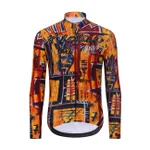 HOLOKOLO Cyklistický dres s dlhým rukávom zimný - WILDLY WINTER - žltá/viacfarebná HOLOKOLO Cyklistický dres s dlhým rukávom zimný - WILDLY WINTER - žltá/viacfarebná