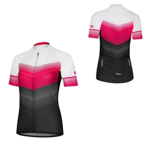 Dámsky cyklistický dres s krátkym rukávom Etape Violet ružová/čierna - XL Dámsky cyklistický dres s krátkym rukávom Etape Violet ružová/čierna - XL
