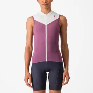 CASTELLI Cyklistický dres bez rukávov - SOLARIS - fialová CASTELLI Cyklistický dres bez rukávov - SOLARIS - fialová