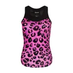 RIVANELLE Cyklistický dres bez rukávov - WILDCAT BELLA - ružová/čierna RIVANELLE Cyklistický dres bez rukávov - WILDCAT BELLA - ružová/čierna