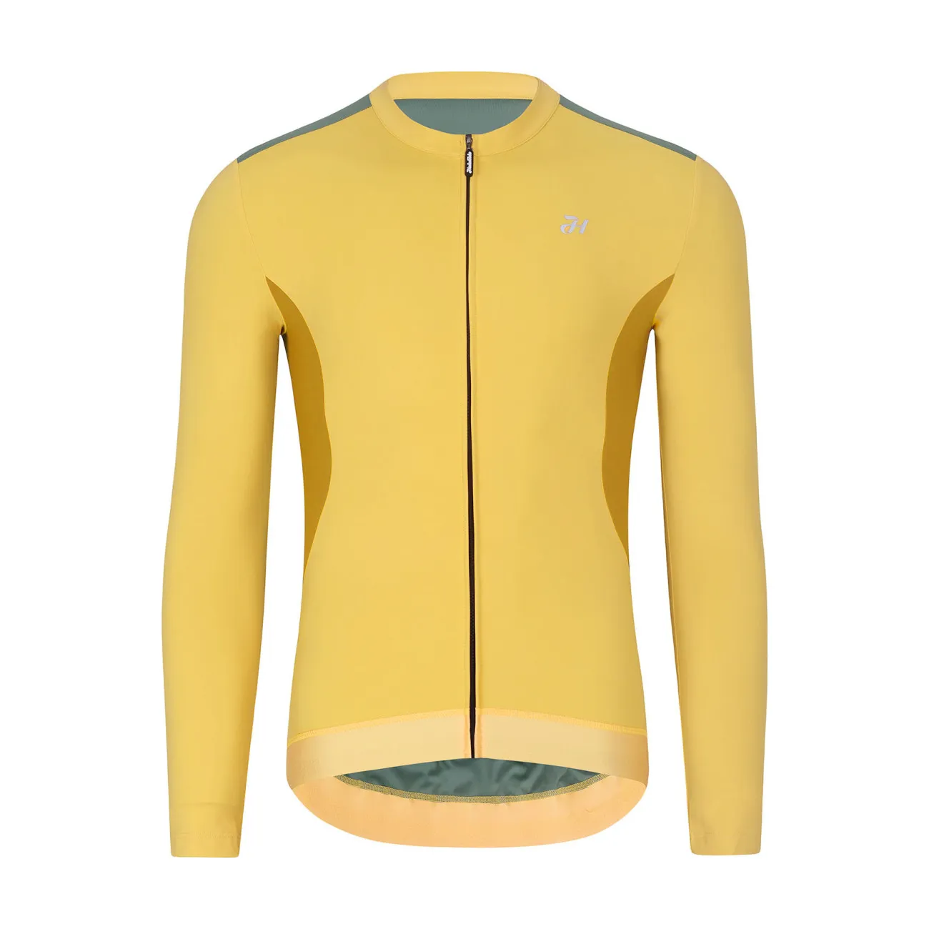 HOLOKOLO Cyklistický dres s dlhým rukávom zimný - SPECIAL - žltá/zelená HOLOKOLO Cyklistický dres s dlhým rukávom zimný - SPECIAL - žltá/zelená