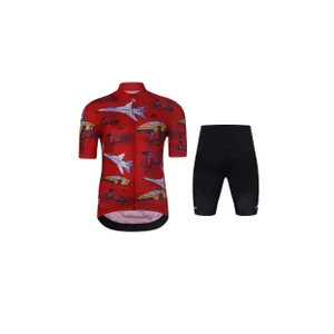 HOLOKOLO Cyklistický krátky dres a krátke nohavice - SPEED - čierna/červená/viacfarebná HOLOKOLO Cyklistický krátky dres a krátke nohavice - SPEED - čierna/červená/viacfarebná