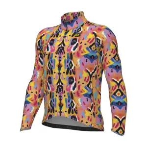 ALÉ Cyklistický dres s dlhým rukávom zimný - TRIBAL - oranžová ALÉ Cyklistický dres s dlhým rukávom zimný - TRIBAL - oranžová