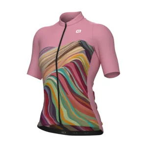 ALÉ Cyklistický dres s krátkym rukávom - PR-E RAINBOW - ružová ALÉ Cyklistický dres s krátkym rukávom - PR-E RAINBOW - ružová