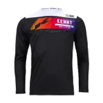KENNY Cyklistický dres s dlhým rukávom letný - ELITE KID - čierna/biela KENNY Cyklistický dres s dlhým rukávom letný - ELITE KID - čierna/biela