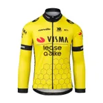 RAPIDGEAR Cyklistický dres s dlhým rukávom letný - REPLICA VISMA 2025 - žltá RAPIDGEAR Cyklistický dres s dlhým rukávom letný - REPLICA VISMA 2025 - žltá