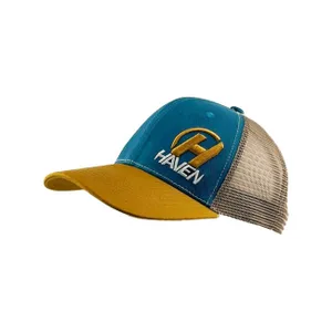 HAVEN Cyklistická čiapka - TRUCKER - modrá/hnedá HAVEN Cyklistická čiapka - TRUCKER - modrá/hnedá