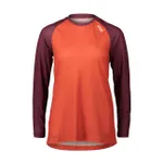 POC Cyklistický dres s dlhým rukávom letný - MTB PURE LADY - bordová/oranžová POC Cyklistický dres s dlhým rukávom letný - MTB PURE LADY - bordová/oranžová