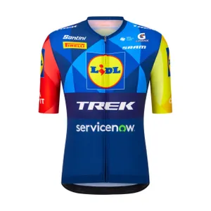 SANTINI Cyklistický dres s krátkym rukávom - LIDL TREK 2026 FAN LINE SANTINI Cyklistický dres s krátkym rukávom - LIDL TREK 2026 FAN LINE