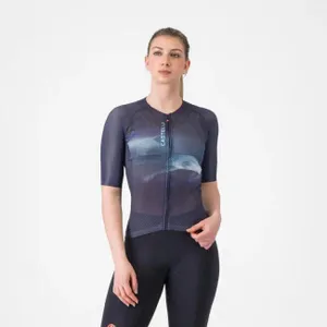 CASTELLI Cyklistický dres s krátkym rukávom - CLIMBER%27S A/C W - fialová CASTELLI Cyklistický dres s krátkym rukávom - CLIMBER%27S A/C W - fialová