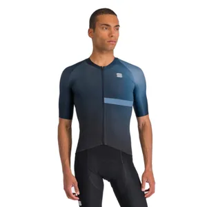 Pánsky cyklistický dres s krátkym rukávom SPORTFUL Bomber jersey, black galaxy blue Pánsky cyklistický dres s krátkym rukávom SPORTFUL Bomber jersey, black galaxy blue