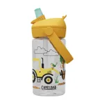 CAMELBAK Cyklistická fľaša na vodu - THRIVE FLIP STRAW KIDS 0,4l - transparentná/žltá CAMELBAK Cyklistická fľaša na vodu - THRIVE FLIP STRAW KIDS 0,4l - transparentná/žltá