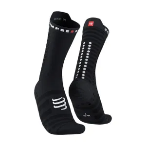 COMPRESSPORT Cyklistické ponožky klasické - PRO RACING SOCKS V4.0 ULTRALIGHT BIKE - čierna/biela COMPRESSPORT Cyklistické ponožky klasické - PRO RACING SOCKS V4.0 ULTRALIGHT BIKE - čierna/biela