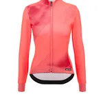 SANTINI Cyklistický dres s dlhým rukávom zimný - PURE DYE - ružová SANTINI Cyklistický dres s dlhým rukávom zimný - PURE DYE - ružová
