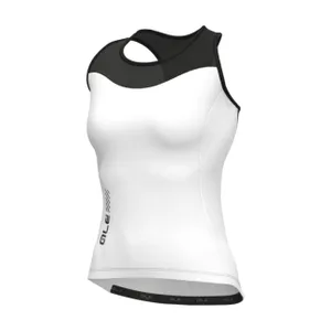 ALÉ Cyklistický dres bez rukávov - PRAGMA COLOR BLOCK - biela ALÉ Cyklistický dres bez rukávov - PRAGMA COLOR BLOCK - biela
