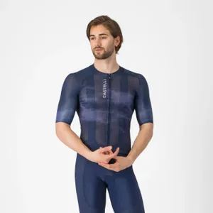 CASTELLI Cyklistický dres s krátkym rukávom - CLIMBER%27S A/C - modrá CASTELLI Cyklistický dres s krátkym rukávom - CLIMBER%27S A/C - modrá