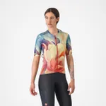 CASTELLI Cyklistický dres s krátkym rukávom - UNLIMITED PRO W - viacfarebná CASTELLI Cyklistický dres s krátkym rukávom - UNLIMITED PRO W - viacfarebná