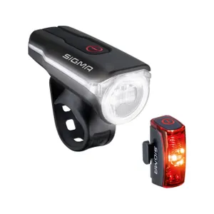 SIGMA SPORT set svetiel - AURA 60 - červená/čierna SIGMA SPORT set svetiel - AURA 60 - červená/čierna