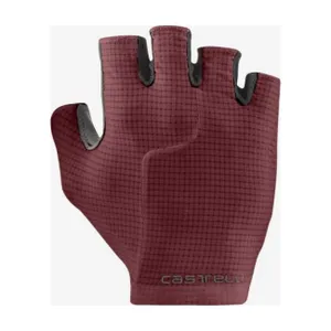 CASTELLI Cyklistické rukavice krátkoprsté - PREMIO EVO - bordová CASTELLI Cyklistické rukavice krátkoprsté - PREMIO EVO - bordová