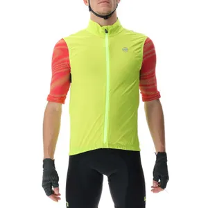 UYN Cyklistická vesta - ULTRALIGHT WIND - čierna/žltá UYN Cyklistická vesta - ULTRALIGHT WIND - čierna/žltá