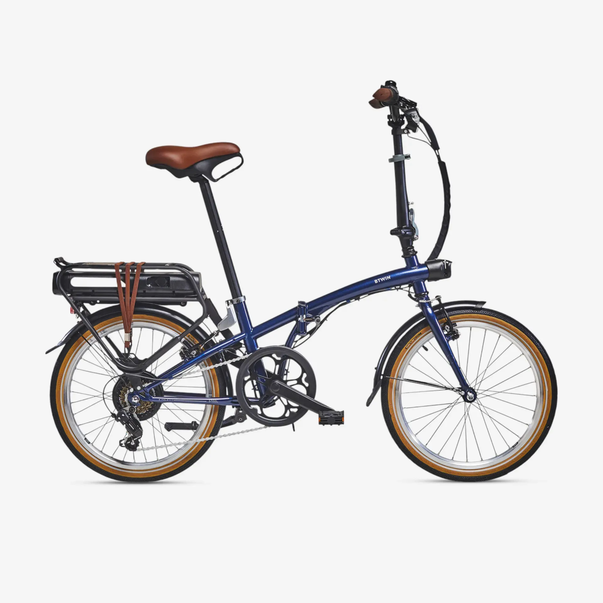 Skladací bicykel - Skladací elektrický bicykel E-FOLD 500 modrý Skladací bicykel - Skladací elektrický bicykel E-FOLD 500 modrý