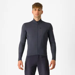CASTELLI Cyklistický dres s dlhým rukávom zimný - UNLIMITED TRAIL 2 - šedá CASTELLI Cyklistický dres s dlhým rukávom zimný - UNLIMITED TRAIL 2 - šedá