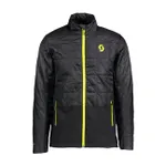 SCOTT Cyklistická vetruodolná bunda - INSULOFT HYBRID FT - čierna/žltá SCOTT Cyklistická vetruodolná bunda - INSULOFT HYBRID FT - čierna/žltá