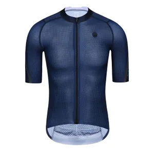 MONTON Cyklistický dres s krátkym rukávom - PRO CARBONFIBER - modrá MONTON Cyklistický dres s krátkym rukávom - PRO CARBONFIBER - modrá