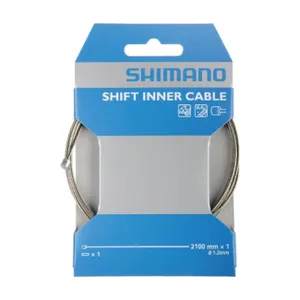 SHIMANO radiace lanko - CABLE MTB/ROAD 1,2x2100mm - strieborná SHIMANO radiace lanko - CABLE MTB/ROAD 1,2x2100mm - strieborná