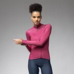 ALÉ Cyklistický dres s dlhým rukávom zimný - PR-E FOLLOW ME 2.0 LADY - ružová ALÉ Cyklistický dres s dlhým rukávom zimný - PR-E FOLLOW ME 2.0 LADY - ružová