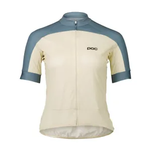 POC Cyklistický dres s krátkym rukávom - ESSENTIAL ROAD LOGO W - béžová/modrá POC Cyklistický dres s krátkym rukávom - ESSENTIAL ROAD LOGO W - béžová/modrá