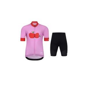 HOLOKOLO Cyklistický krátky dres a krátke nohavice - FRUIT KIDS - čierna HOLOKOLO Cyklistický krátky dres a krátke nohavice - FRUIT KIDS - čierna