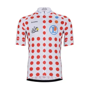 BONAVELO Cyklistický dres s krátkym rukávom - TOUR DE FRANCE 2026 - biela/červená BONAVELO Cyklistický dres s krátkym rukávom - TOUR DE FRANCE 2026 - biela/červená