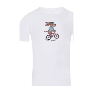 NU. BY HOLOKOLO Cyklistické tričko s krátkym rukávom - PEDAL POWER - biela NU. BY HOLOKOLO Cyklistické tričko s krátkym rukávom - PEDAL POWER - biela