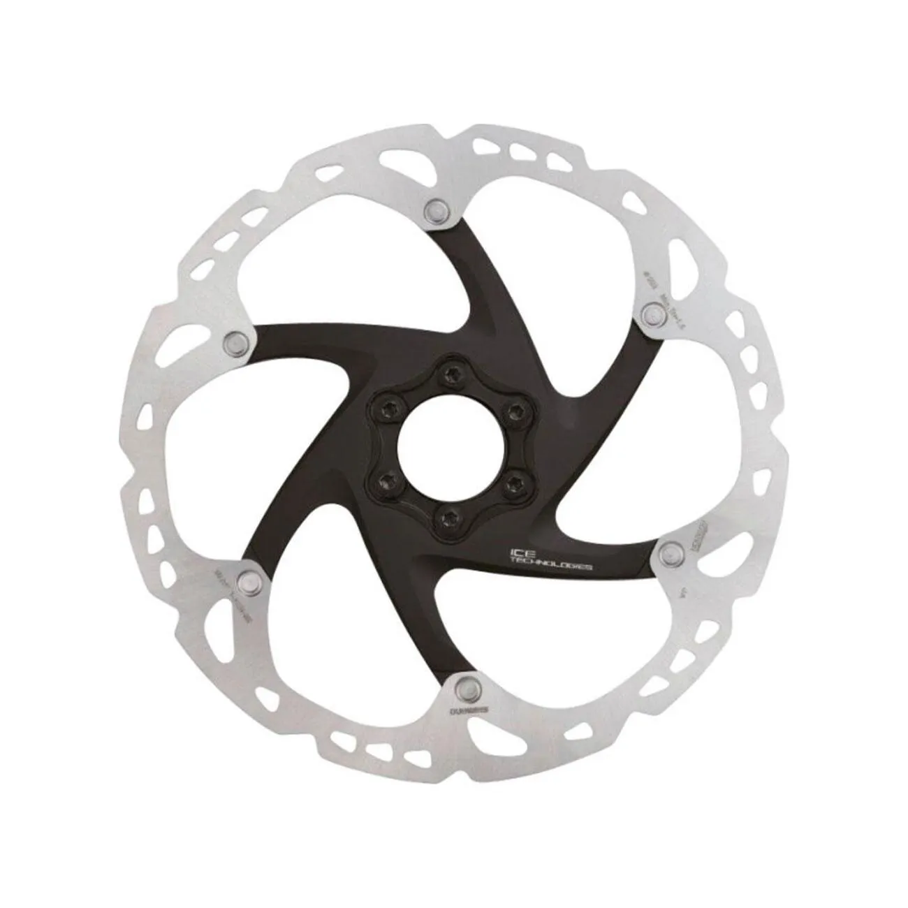SHIMANO brzdový kotúč - DEORE XT - RT86 203mm - strieborná/čierna SHIMANO brzdový kotúč - DEORE XT - RT86 203mm - strieborná/čierna
