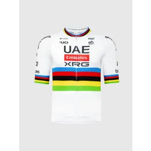PISSEI Cyklistický dres s krátkym rukávom - TADEJ POGACAR WORLD CHAMP REPLICA - biela PISSEI Cyklistický dres s krátkym rukávom - TADEJ POGACAR WORLD CHAMP REPLICA - biela