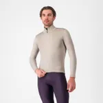 CASTELLI Cyklistická zateplená bunda - ESPRESSO AIR - šedá CASTELLI Cyklistická zateplená bunda - ESPRESSO AIR - šedá