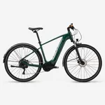 Trekingový bicykel - Trekingový elektrobicykel E-ACTV 500 E stredový motor vysoký rám tmavozelený Trekingový bicykel - Trekingový elektrobicykel E-ACTV 500 E stredový motor vysoký rám tmavozelený