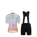 RIVANELLE Cyklistický krátky dres a krátke nohavice - SPIRIT - viacfarebná/čierna/šedá RIVANELLE Cyklistický krátky dres a krátke nohavice - SPIRIT - viacfarebná/čierna/šedá