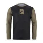 KENNY Cyklistický dres s dlhým rukávom letný - ELITE 25 - čierna/hnedá KENNY Cyklistický dres s dlhým rukávom letný - ELITE 25 - čierna/hnedá