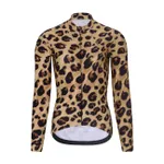 RIVANELLE Cyklistický dres s dlhým rukávom zimný - WILDCAT II WINTER - hnedá/čierna RIVANELLE Cyklistický dres s dlhým rukávom zimný - WILDCAT II WINTER - hnedá/čierna